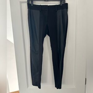 Ann Taylor Chic Small Pants w/Vegan Leather